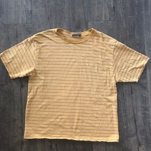 adorable Brandy Melville Yellow striped shirt